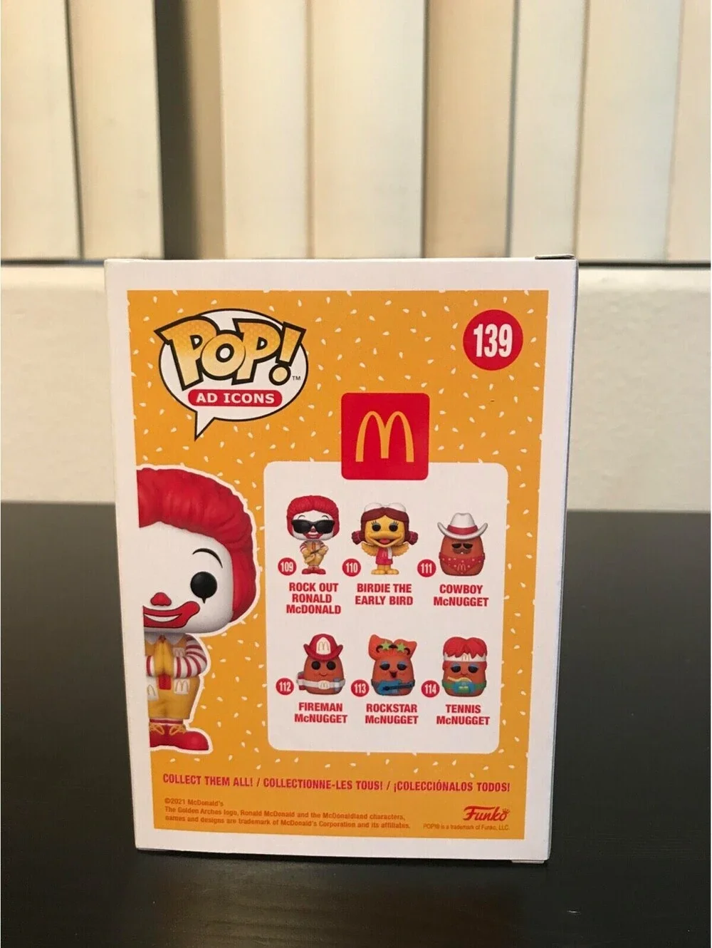 THAILAND EXCLUSIVE Ronald McDonald Funko Pop Ad Icons #139 McDonald's Clown Food